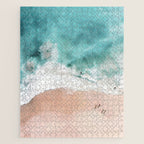 Pink Sand Beach Print Jigsaw Puzzle Gallery Image 1