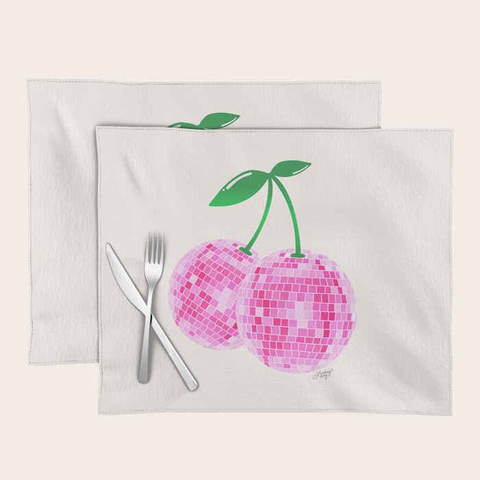 Disco Ball Cherries Placemat Gallery Image 1