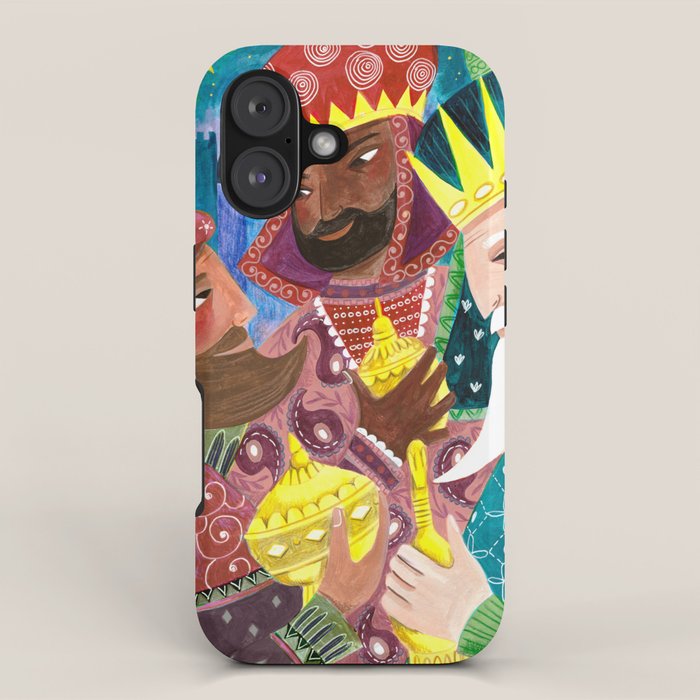 Christmas rejoice three wisemen kings star iPhone Case Gallery Image 1