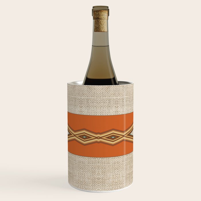 Southwestern Earth Tone Texture Design Wine Chiller Gallery Image 1