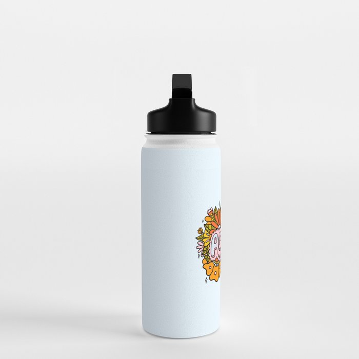 Aquarius Flowers Water Bottle Gallery Image 3