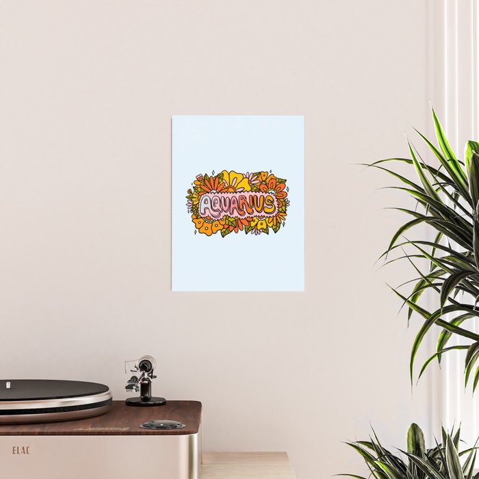 Aquarius Flowers Poster Gallery Image 2