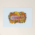 Aquarius Flowers Welcome Mat Gallery Image 1
