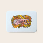 Aquarius Flowers Bath Mat Gallery Image 1