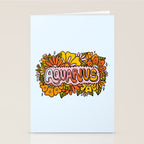Aquarius Flowers Stationery Card Gallery Image 2