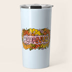 Aquarius Flowers Travel Mug Gallery Image 1
