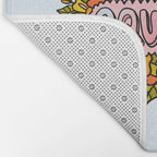 Aquarius Flowers Bath Mat Gallery Image 2