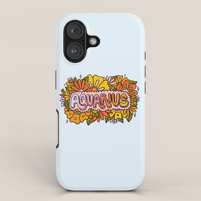 Aquarius Flowers iPhone Case Gallery Image 1