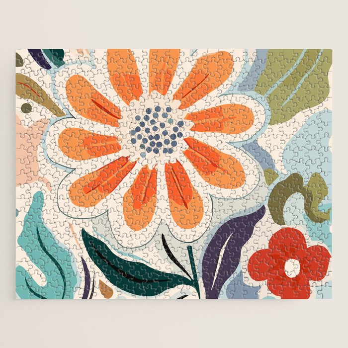 Charlotte Flower Market Print Jigsaw Puzzle Gallery Image 1