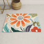 Charlotte Flower Market Print Rug Gallery Image 1