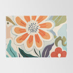 Charlotte Flower Market Print Rug Gallery Image 2