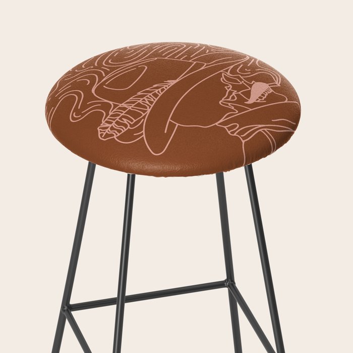Love or Die Tryinâ - Cowhand - Rust & Peach Stool Gallery Image 2