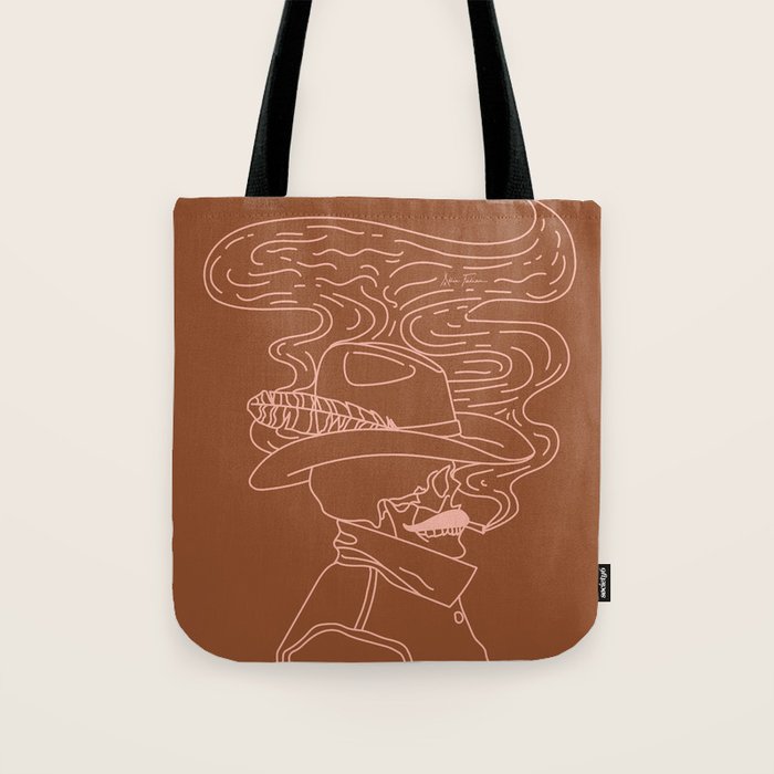 Love or Die Tryinâ - Cowhand - Rust & Peach Tote Bag Gallery Image 1