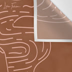 Love or Die Tryinâ - Cowhand - Rust & Peach Wall Tapestry Gallery Image 3