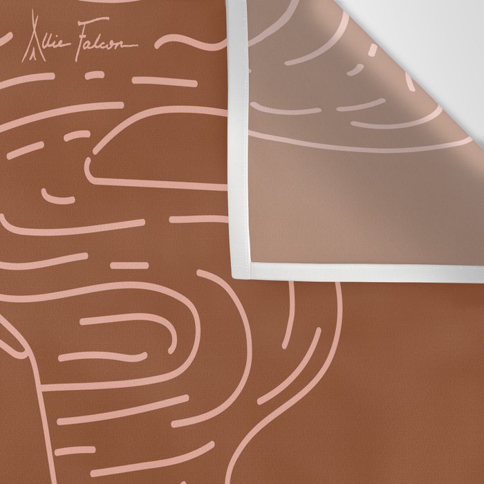 Love or Die Tryinâ - Cowhand - Rust & Peach Wall Tapestry Gallery Image 3