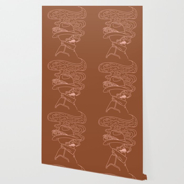 Love or Die Tryinâ - Cowhand - Rust & Peach Wallpaper Gallery Image 2