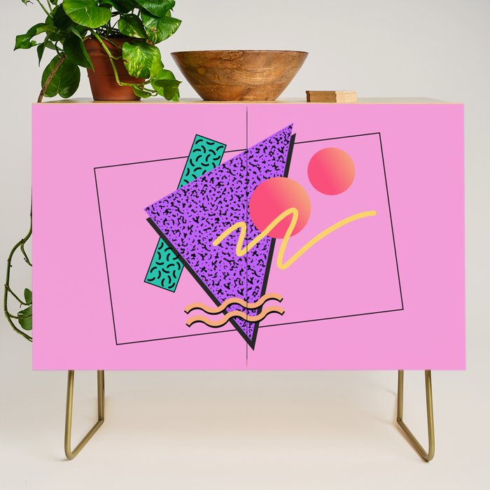 Memphis pattern 124 - 80s / 90s Retro Credenza Gallery Image 1
