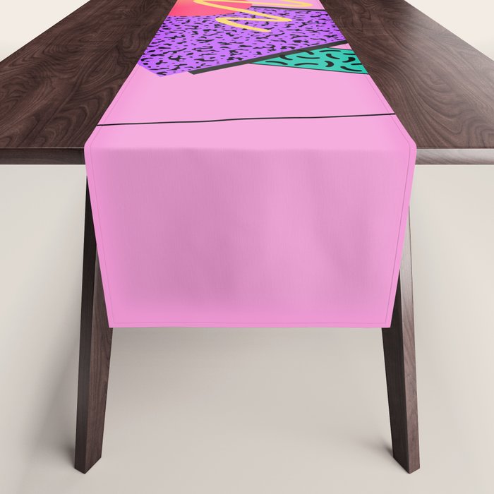 Memphis pattern 124 - 80s / 90s Retro Table Runner Gallery Image 1
