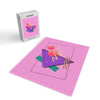 Memphis pattern 124 - 80s / 90s Retro Jigsaw Puzzle Gallery Image 2