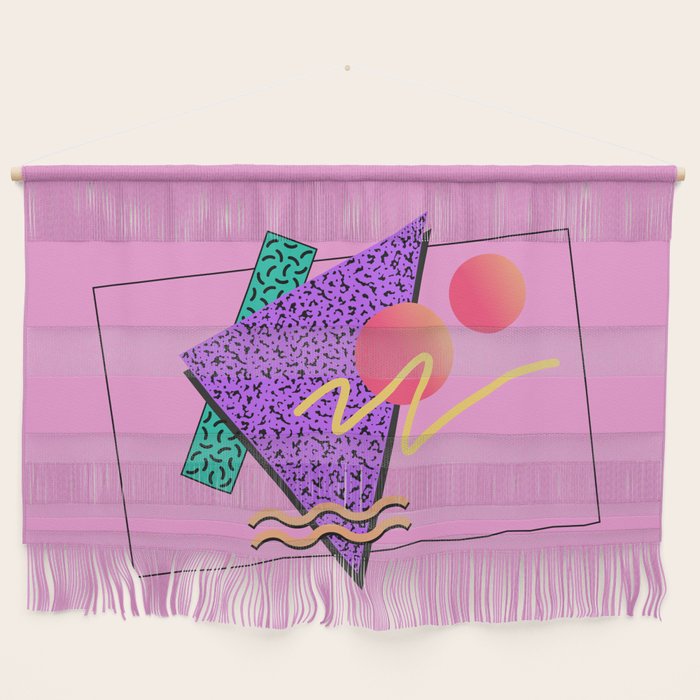 Memphis pattern 124 - 80s / 90s Retro Wall Hanging Gallery Image 1