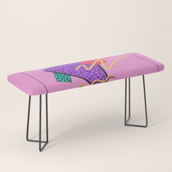 Memphis pattern 124 - 80s / 90s Retro Bench Gallery Image 1