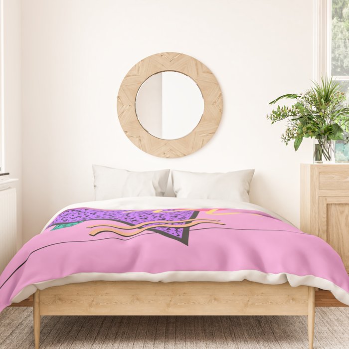 Memphis pattern 124 - 80s / 90s Retro Duvet Cover Gallery Image 3