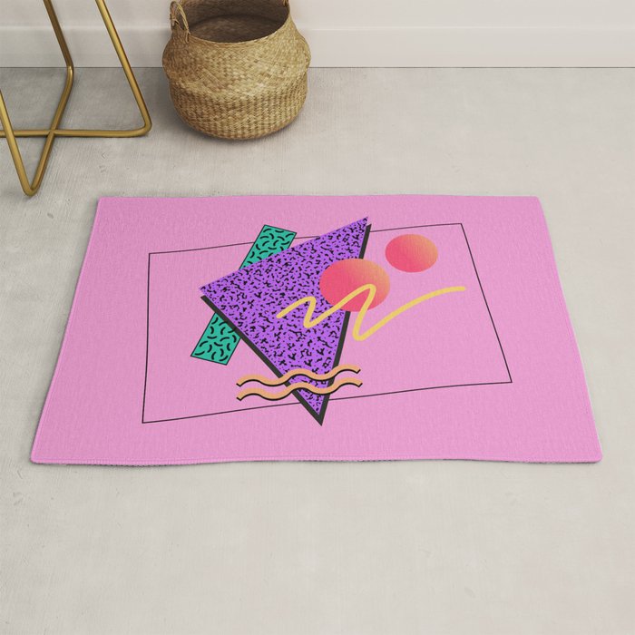 Memphis pattern 124 - 80s / 90s Retro Rug Gallery Image 1
