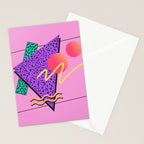 Memphis pattern 124 - 80s / 90s Retro Stationery Card Gallery Image 2