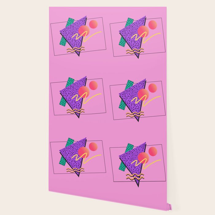 Memphis pattern 124 - 80s / 90s Retro Wallpaper Gallery Image 2