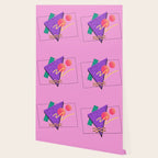 Memphis pattern 124 - 80s / 90s Retro Wallpaper Gallery Image 2