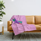 Memphis pattern 124 - 80s / 90s Retro Throw Blanket Gallery Image 1