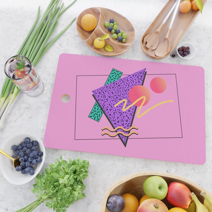 Memphis pattern 124 - 80s / 90s Retro Cutting Board Gallery Image 2