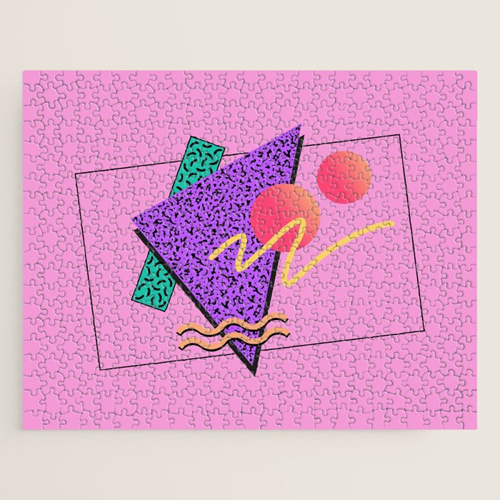 Memphis pattern 124 - 80s / 90s Retro Jigsaw Puzzle Gallery Image 1