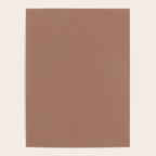 Mocha Brown Solid Color Poster Gallery Image 4