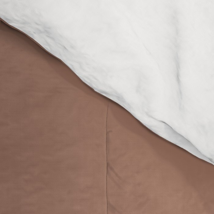 Mocha Brown Solid Color Comforter Gallery Image 4