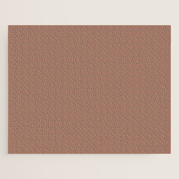 Mocha Brown Solid Color Jigsaw Puzzle Gallery Image 1