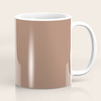 Mocha Brown Solid Color Coffee Mug Gallery Image 1