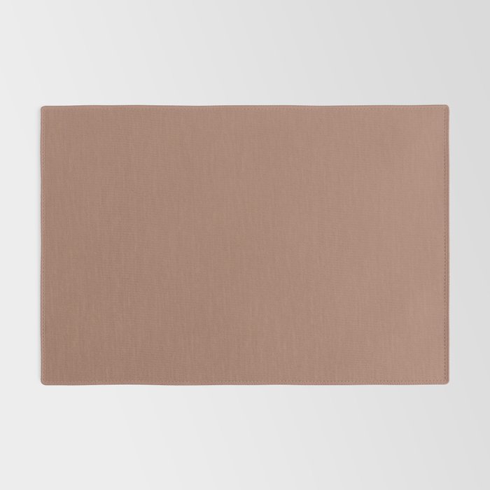Mocha Brown Solid Color Rug Gallery Image 2