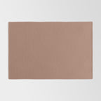 Mocha Brown Solid Color Rug Gallery Image 2