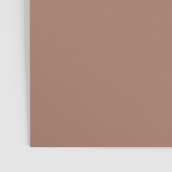 Mocha Brown Solid Color Poster Gallery Image 3