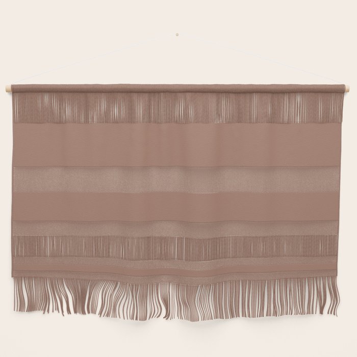 Mocha Brown Solid Color Wall Hanging Gallery Image 1