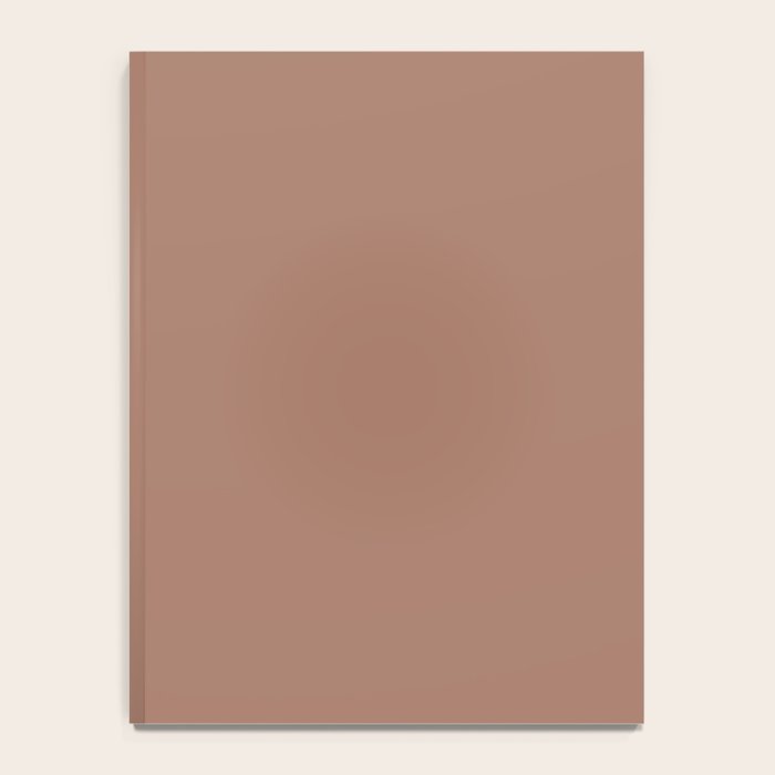Mocha Brown Solid Color Notebook Gallery Image 4