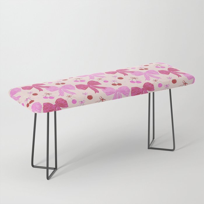 Striped Bows with Cherries  Bench Gallery Image 1