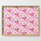 Striped Bows with Cherries  Serving Tray Gallery Image 1