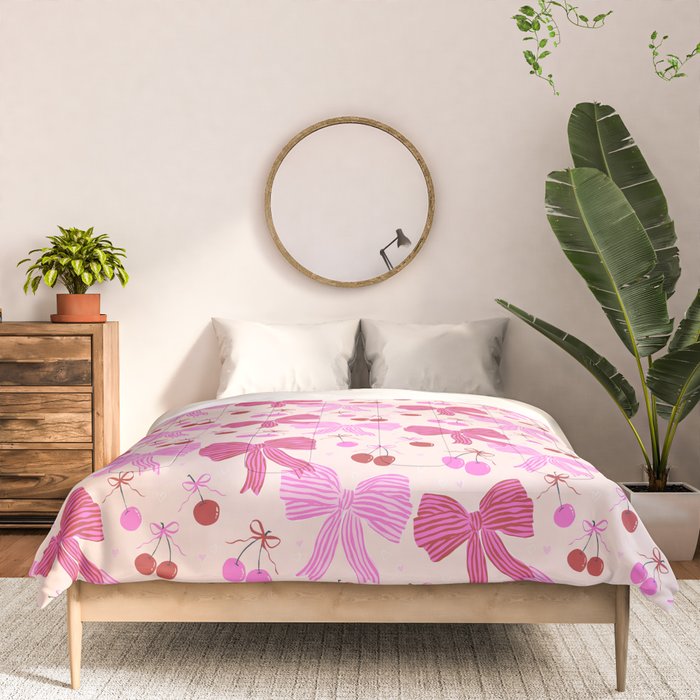 Striped Bows with Cherries  Comforter Gallery Image 3