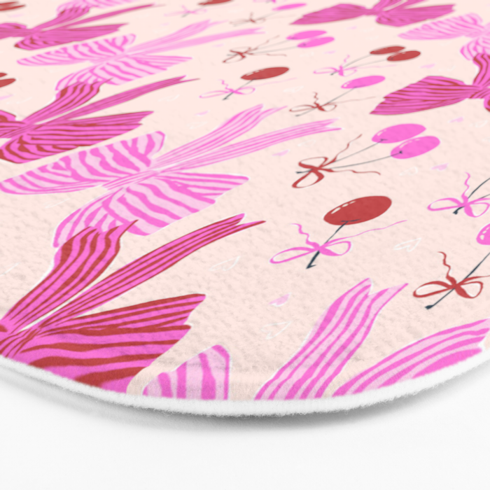Striped Bows with Cherries  Bath Mat Gallery Image 3