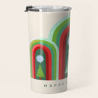 Rainbow Christmas Arches Travel Mug Gallery Image 3