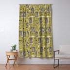 Tropical Tiki Green Window Curtain Gallery Image 5