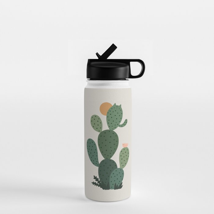 Cat Plants: Cat-tus Water Bottle Gallery Image 1