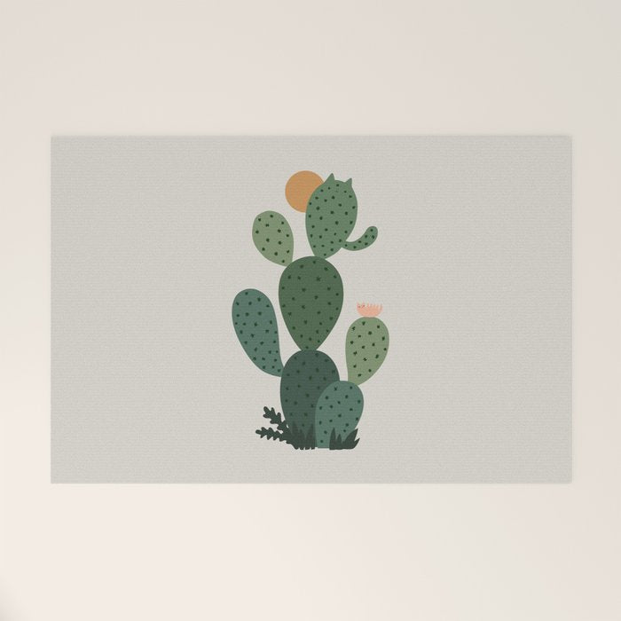 Cat Plants: Cat-tus Welcome Mat Gallery Image 1